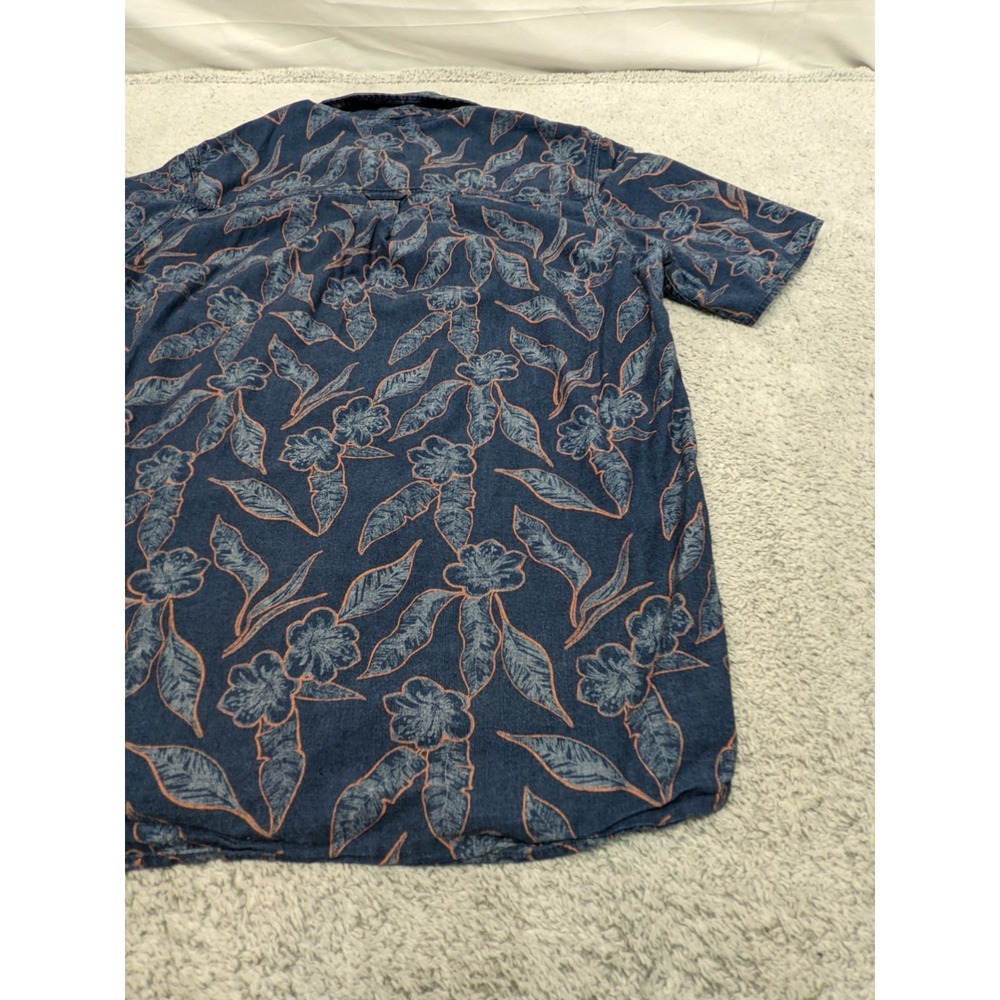 Fat Face Hawaiian Shirt Floral Short Sleeve‎ Button Up UK British Mens XLT Tall - Picture 12 of 15